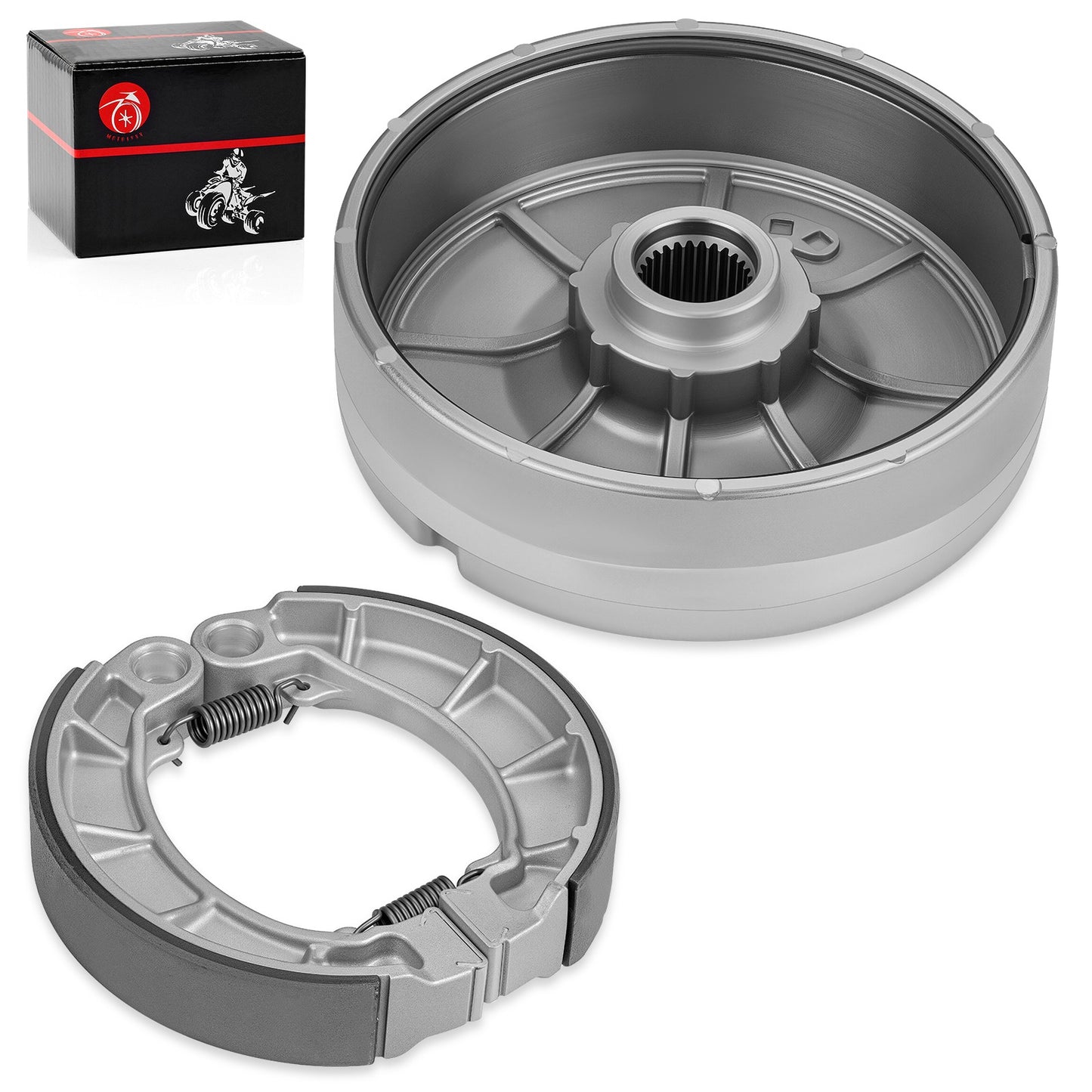 Rear Brake Drum Hub & Shoes Kit for Honda Foreman 450 TRX450FE/FM/S/ES (1998–2004)
