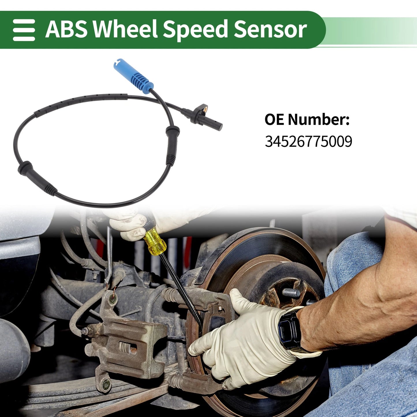 ABS Wheel Speed Sensor No. 34526775009 for BMW 3 Touring E90 (2004–2007)
