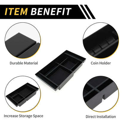 Center Console Organizer Tray for Chevy Silverado, GMC Sierra (2019–2023)
