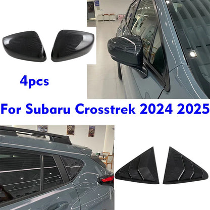 4 x Side Mirror Vent Window Louver Cover Trim for Subaru Crosstrek (2024–2025)