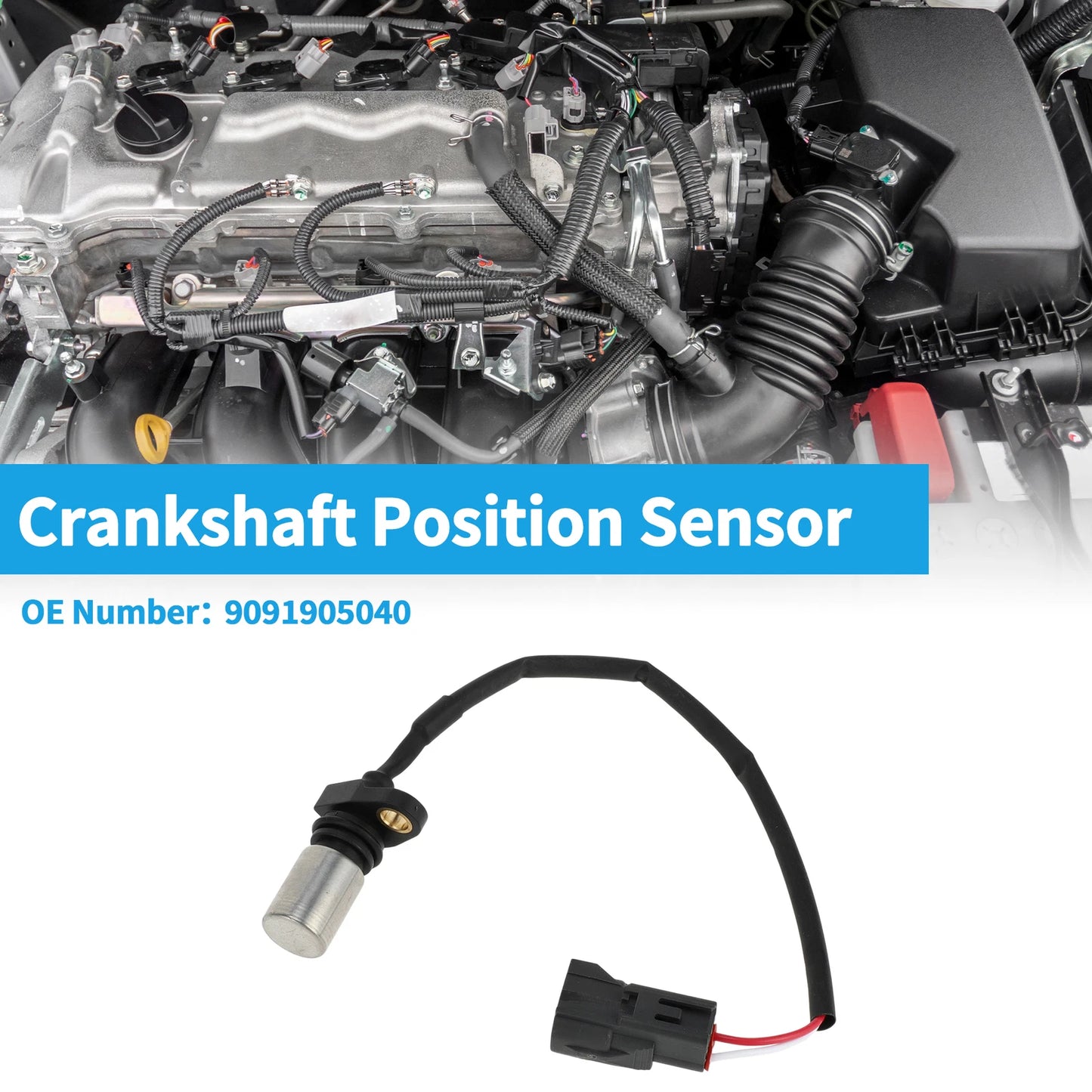 Crankshaft Position Sensor for Lexus LS400 SC300 (1997–2000) No. 9091905040