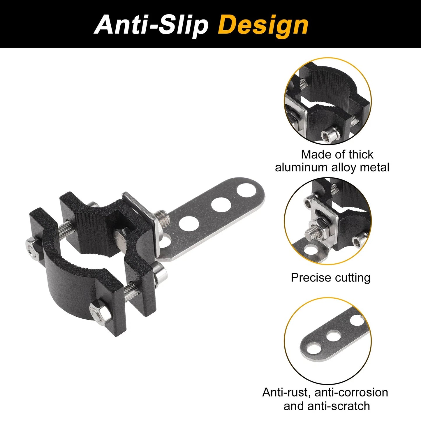 Light Bar Mounting Bracket Set of 2 for Motorcycle (Universal)