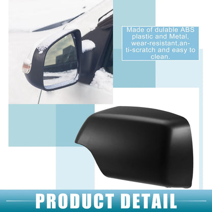 Pair Rearview Mirror Cover Cap for BMW X5 Black