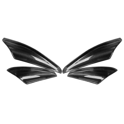 Carbon Fiber Front Bumper Canard Splitter Lip for Mitsubishi Lancer EVO X (2008–2015)