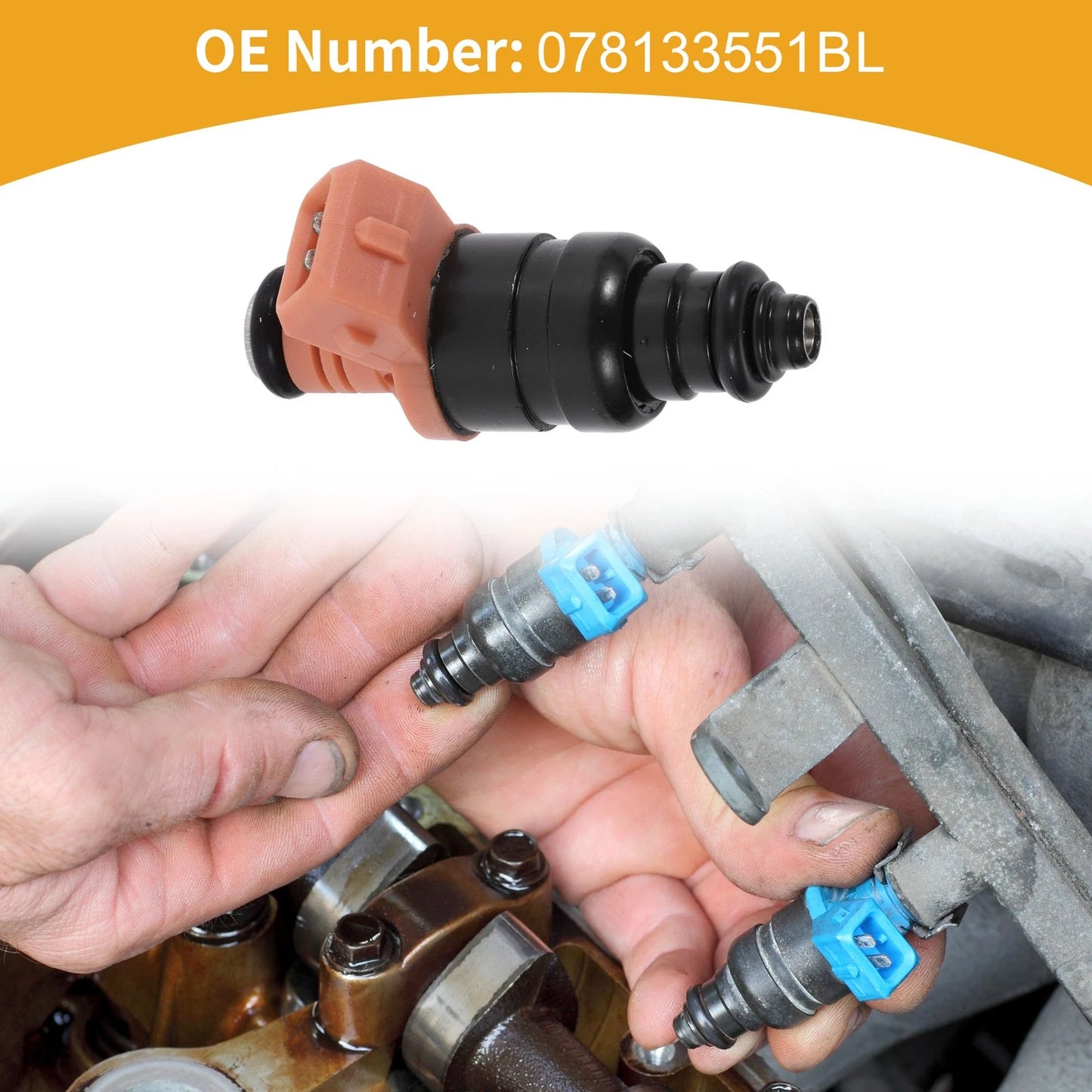 1 Pc No.078133551BL Fuel Injector for Audi A6 Quattro (2000–2004)