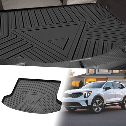 Flat Face Cargo Liner Rear Trunk Mat for Kia Seltos (2020–2021) TPE