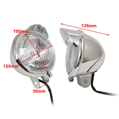 Chrome Fog Lights for Kawasaki Vulcan VN 800 900 1500 1600 1700 2000