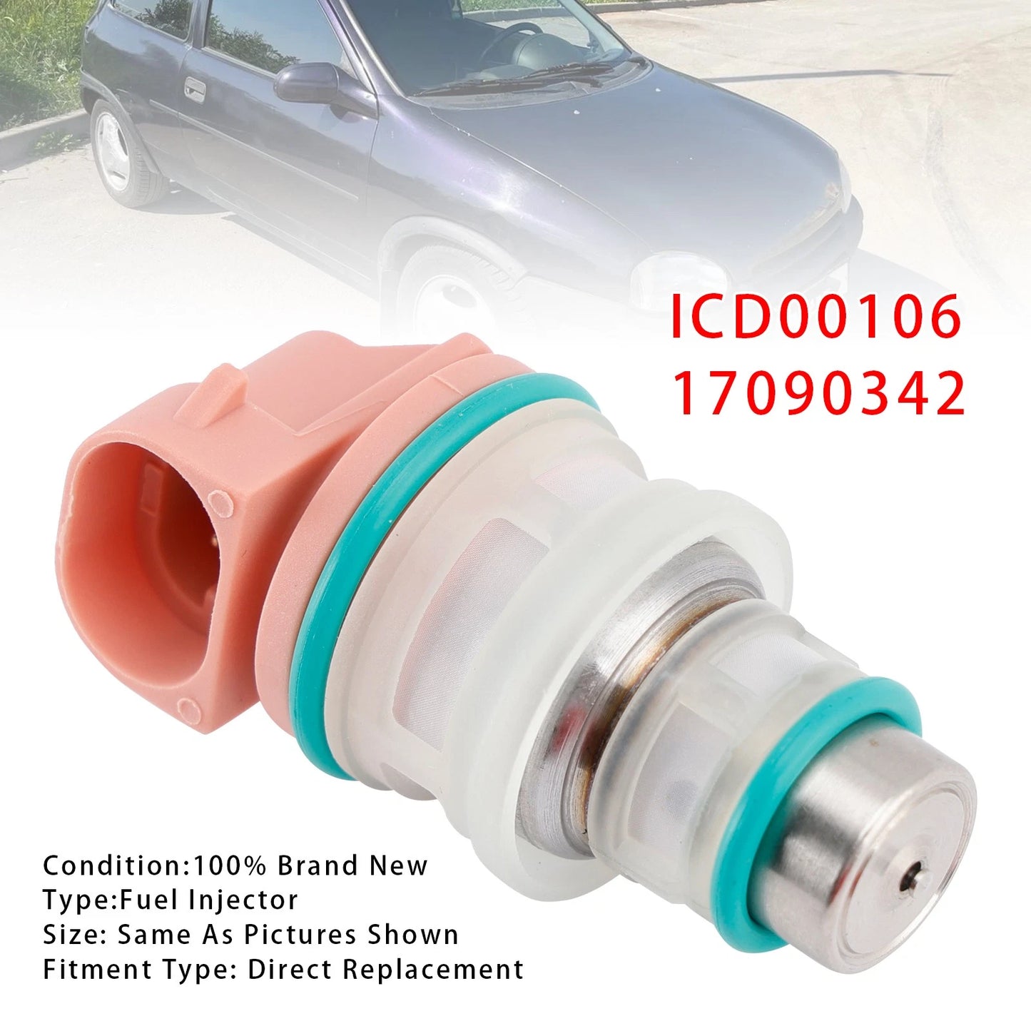 Fuel Injector for Opel Corsa (1994–1996) ICD00106 17090342