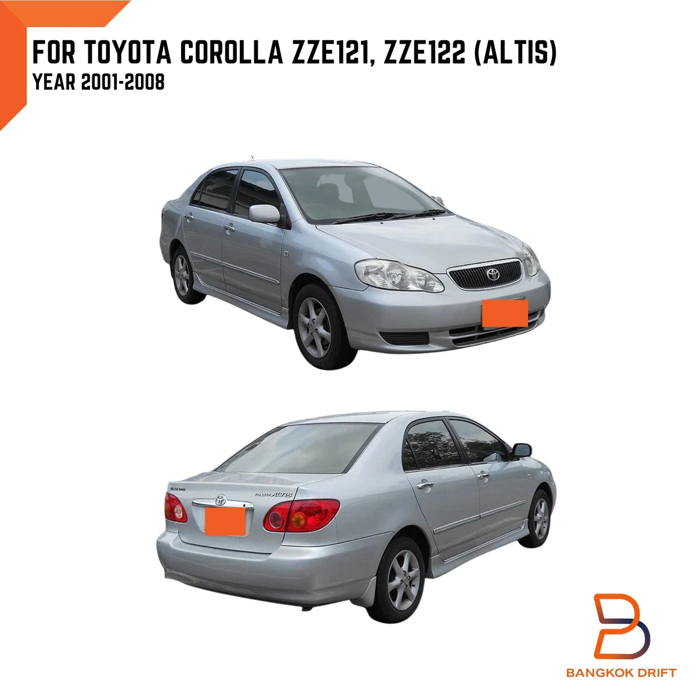 Outer Door Belt Seal Weatherstrip for Toyota Corolla ZZE Altis (2001-2008)