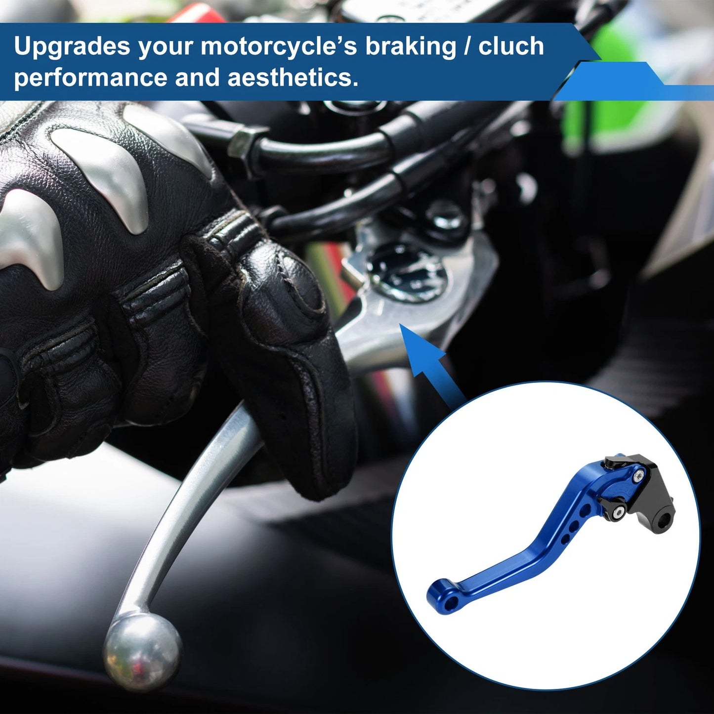 Long Brake Clutch Levers for Honda CB919 (2002–2007) Blue 1 Pair