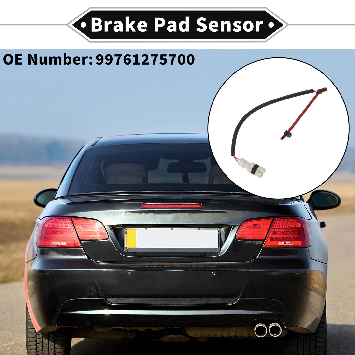 1pc Brake Pad Wear Sensor for Porsche Boxster (2004–2006) No. 99761275700