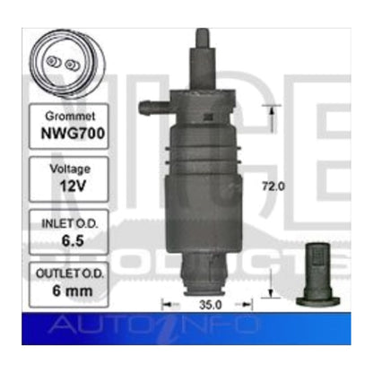 Windscreen Washer Pump for Audi A8 (1995–2002)