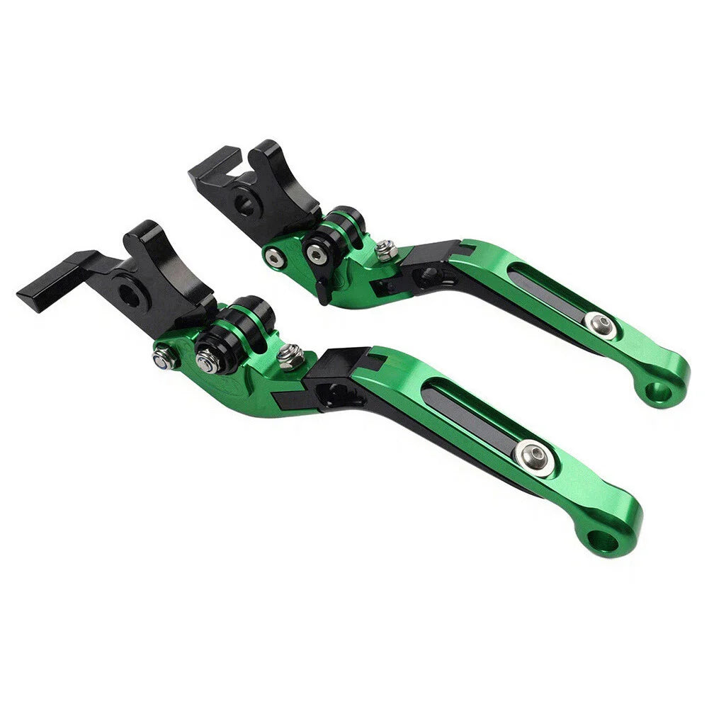 Green Extendable Brake Clutch Levers for BMW F900R F900XR F750GS F850GS (2019-2023)