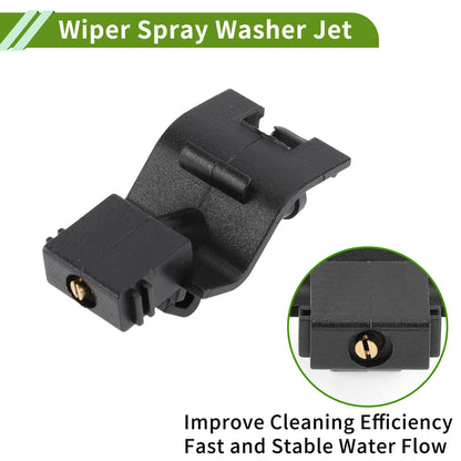 Set of 1 Windshield Washer Nozzle with Hose Connector for Toyota (No. 8538112300)