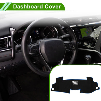 Dashboard Cover Mat for Toyota Camry (2017–2024) Sun Protector Black Blue
