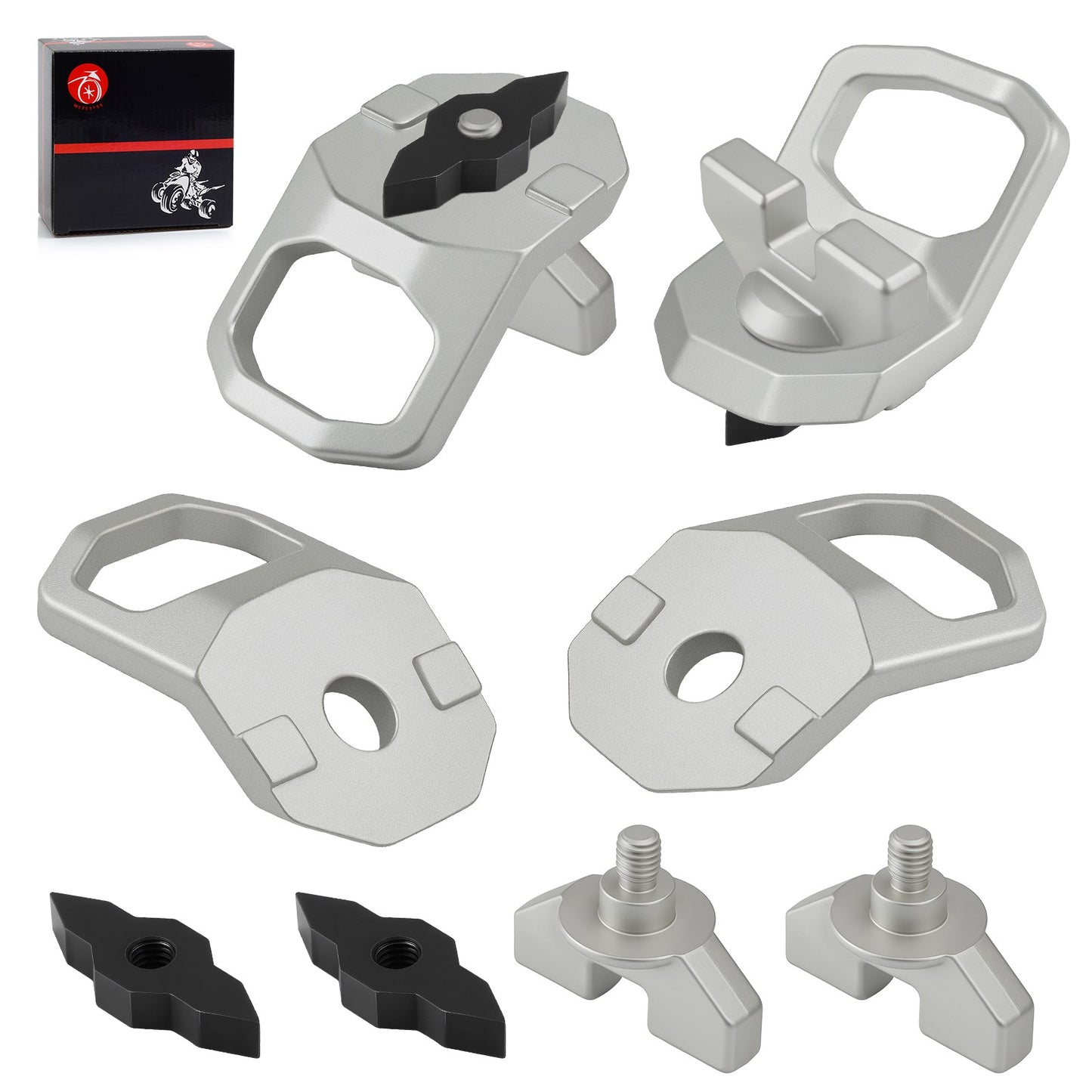 Set of 4 Lock & Ride D-Rings for Polaris Xpedition ADV (2024–2025)