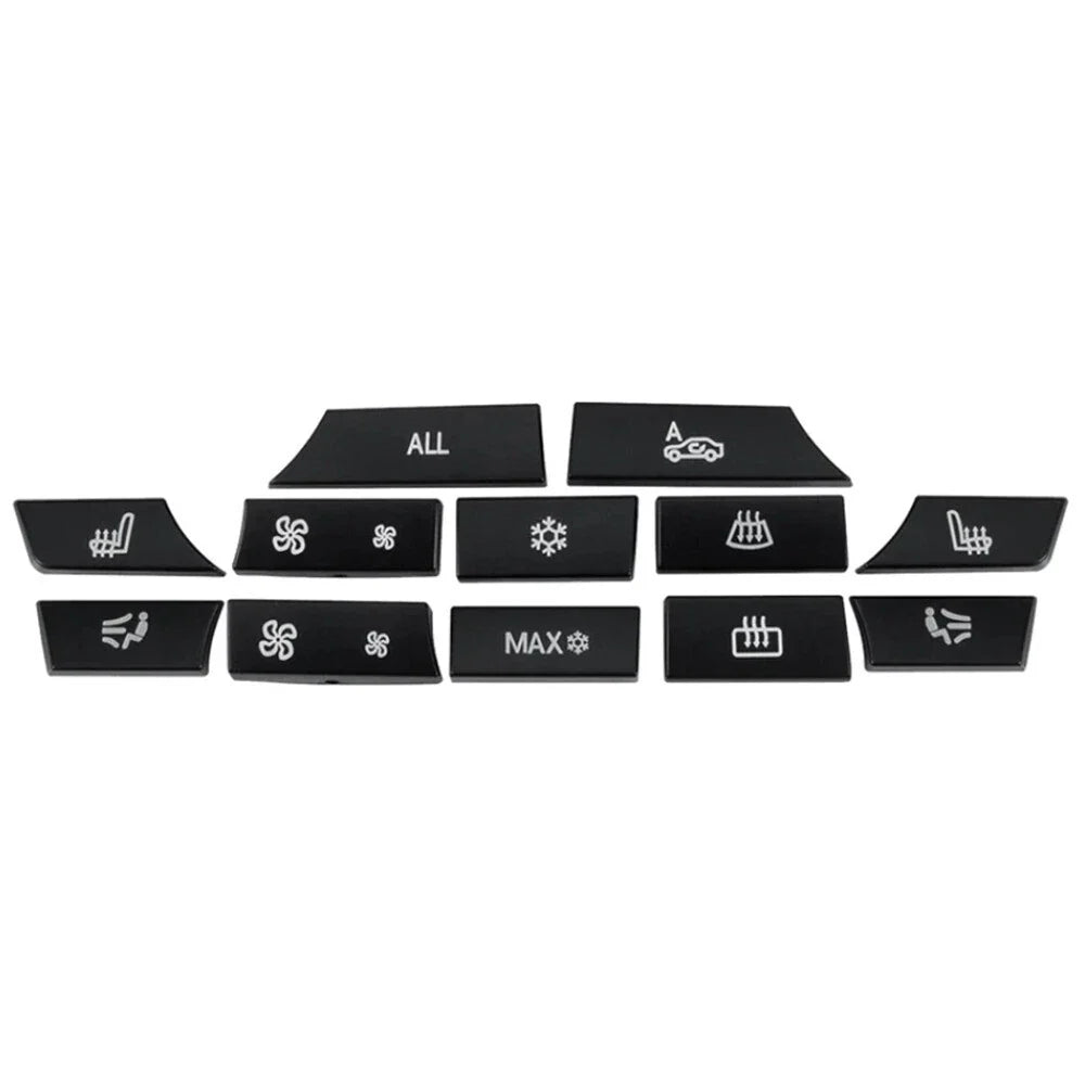 12 Button Key Caps A/C Heater Switch Repair for BMW 5 6 7 F10 F01 F12 (2010-2017)
