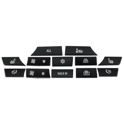 12 Button Key Caps A/C Heater Switch Repair for BMW 5 6 7 F10 F01 F12 (2010-2017)