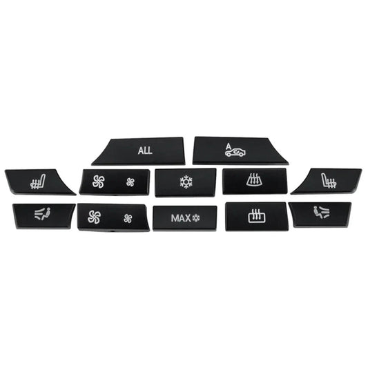 12 Button Key Caps A/C Heater Switch Repair for BMW 5 6 7 F10 F01 F12 (2010-2017)