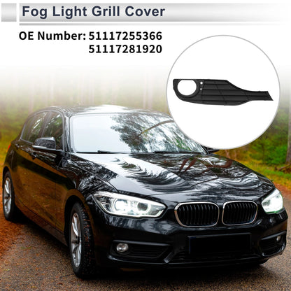 1pc Fog Light Grill for BMW 320i (2013–2015) No. 51117255366 Black