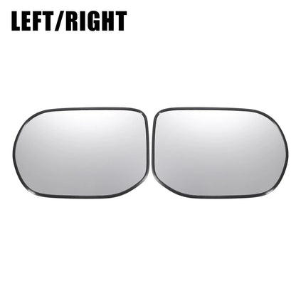 Left Right White Mirror Glass w/ Back Non-heated for Honda Civic (2006-2011)