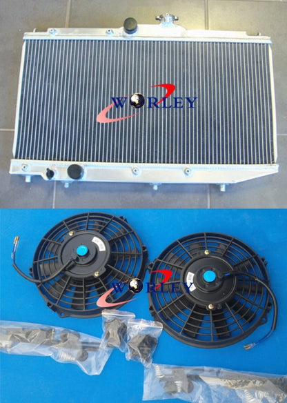 Aluminum Radiator with Shroud and Fans for Toyota Corolla (1989–1994)