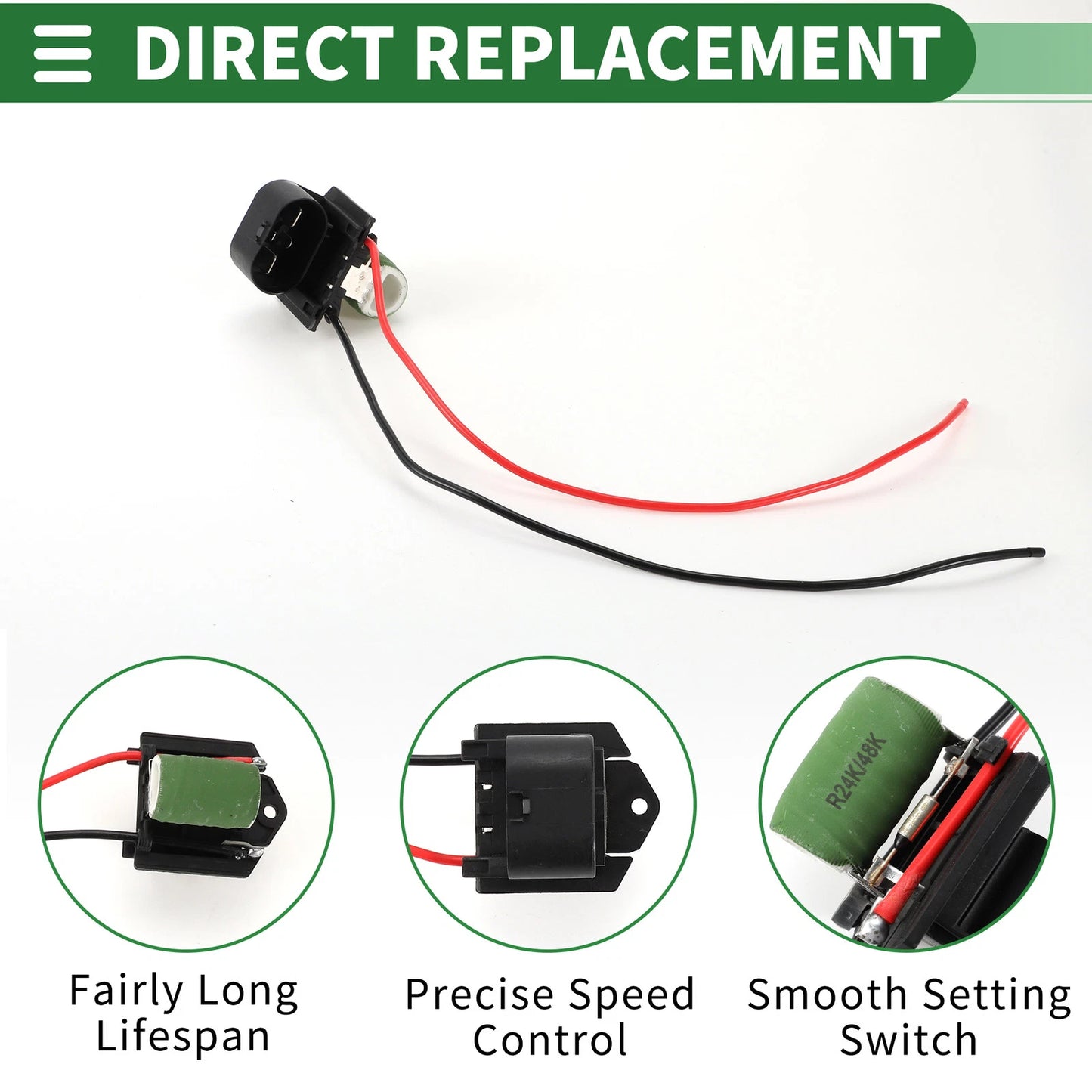 HVAC Blower Motor Resistor No. 13360890 for Chevrolet Cruze, Verano (2011–2016)