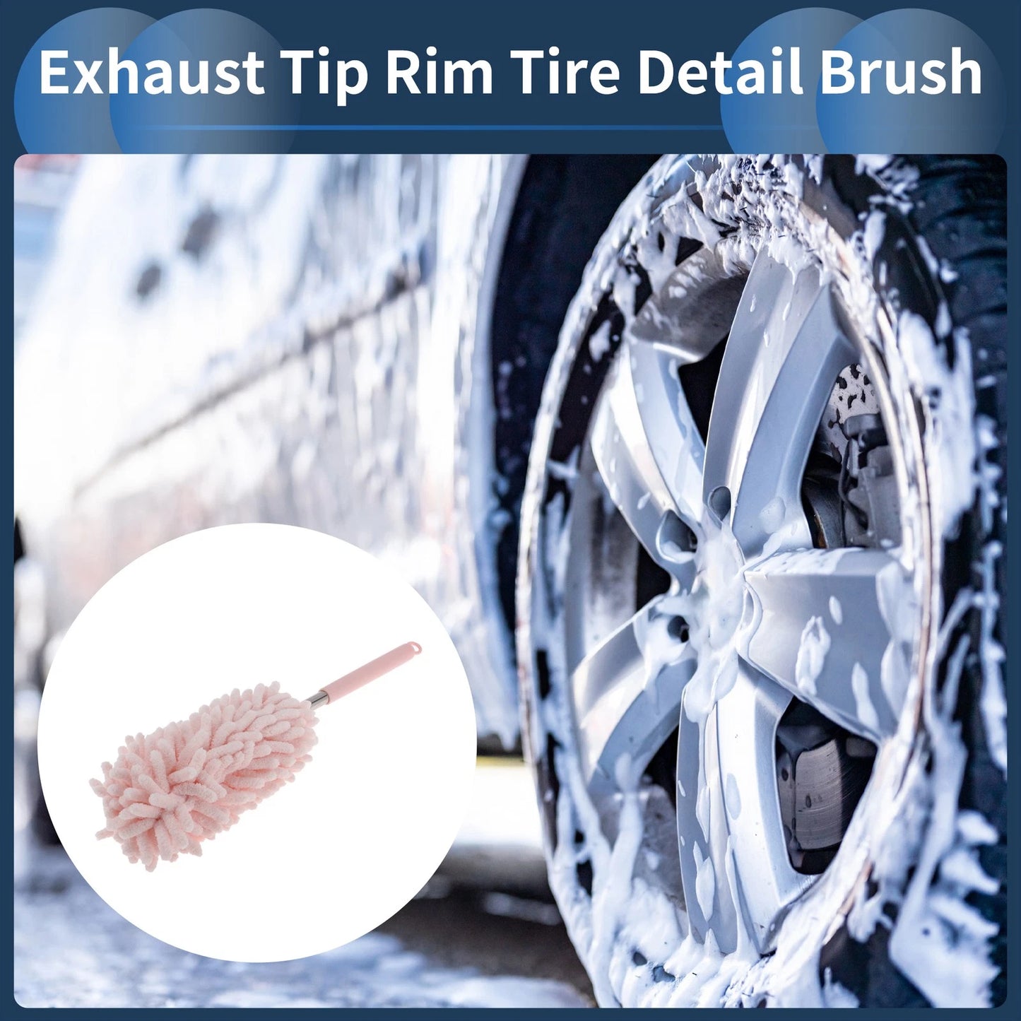 Car Wheel Brush 30-76.5cm for All Vehicles (1 pcs)