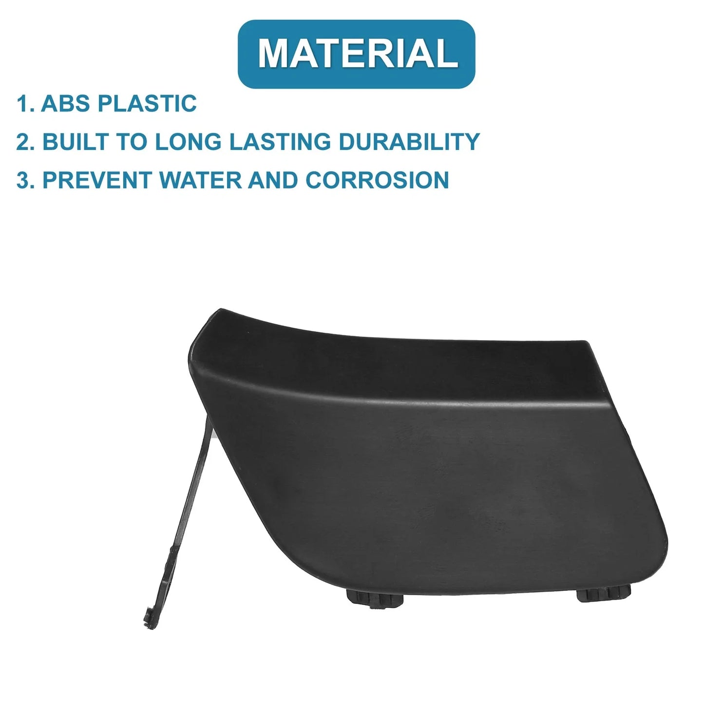 Front Right Bumper Tow Hook Cover for Mercedes-Benz CLA250 (2017-2019) Black