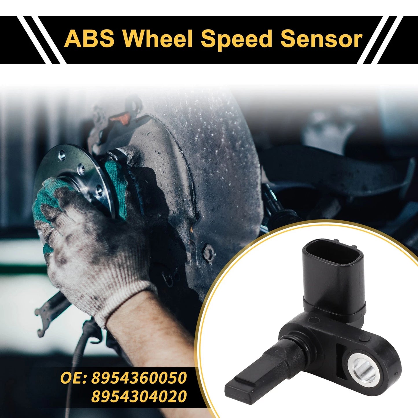 ABS Wheel Speed Sensor No. 8954360050 for Toyota Tacoma (2005–2022) Front Left Rear Left