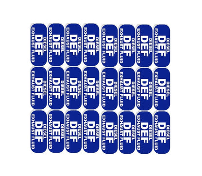 Diesel Exhaust Fluid Sticker Decal for DEF Applications (1"x2")