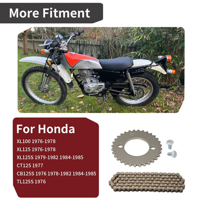 2 x Cam Chain Sprocket & Cam Chain for Honda XL100/125