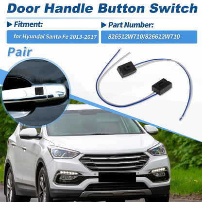 Door Handle Button Switch Set for Hyundai Santa Fe (2013–2018) 826512W710