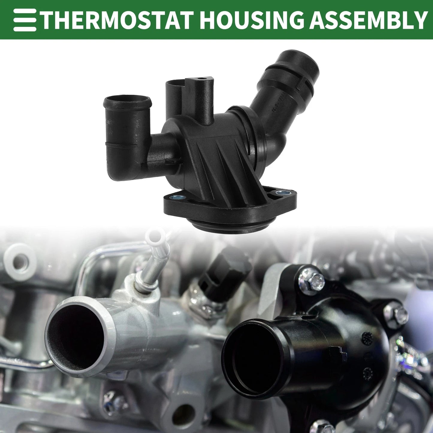 Engine Coolant Thermostat Housing Assembly for Audi A4 Quattro (2005–2009)
