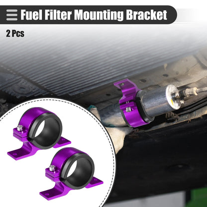 2X Fuel Filter Mounting Bracket Clamp 50mm ID for Universal Fit