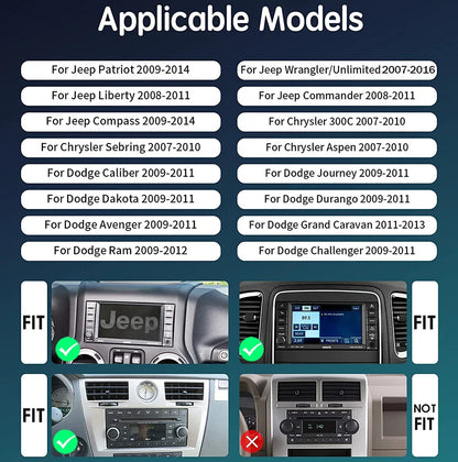 64GB GPS Car Stereo Radio for Jeep Wrangler (2007-2016)