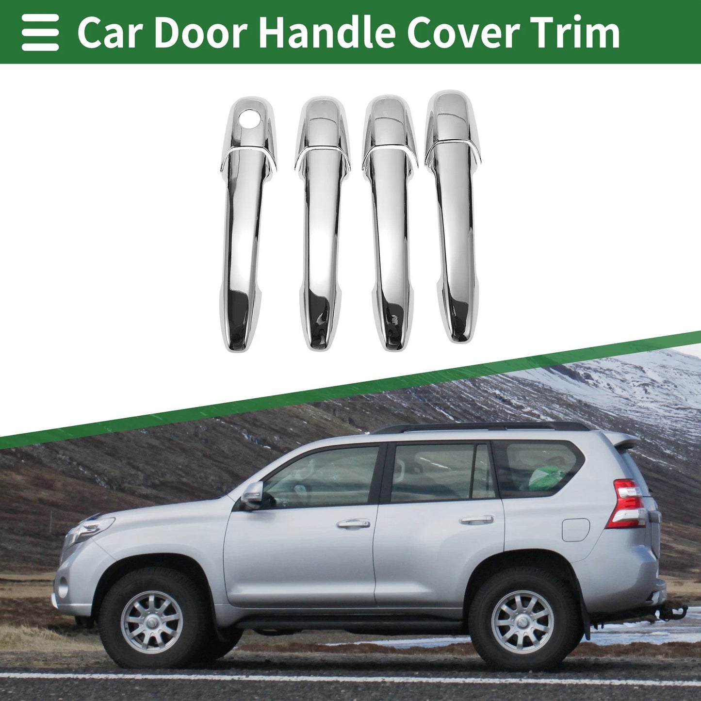 Car Door Handle Cover Trim for Mazda 6 (2003–2008) Silver Tone