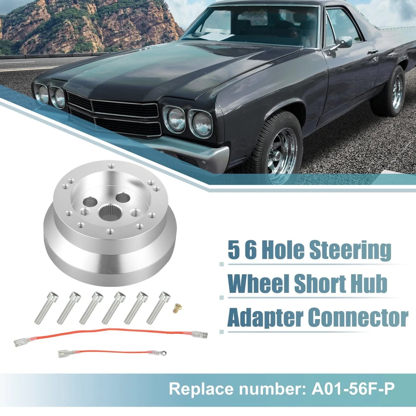 5 6 Hole Steering Wheel Short Hub Adapter for GM Chevy