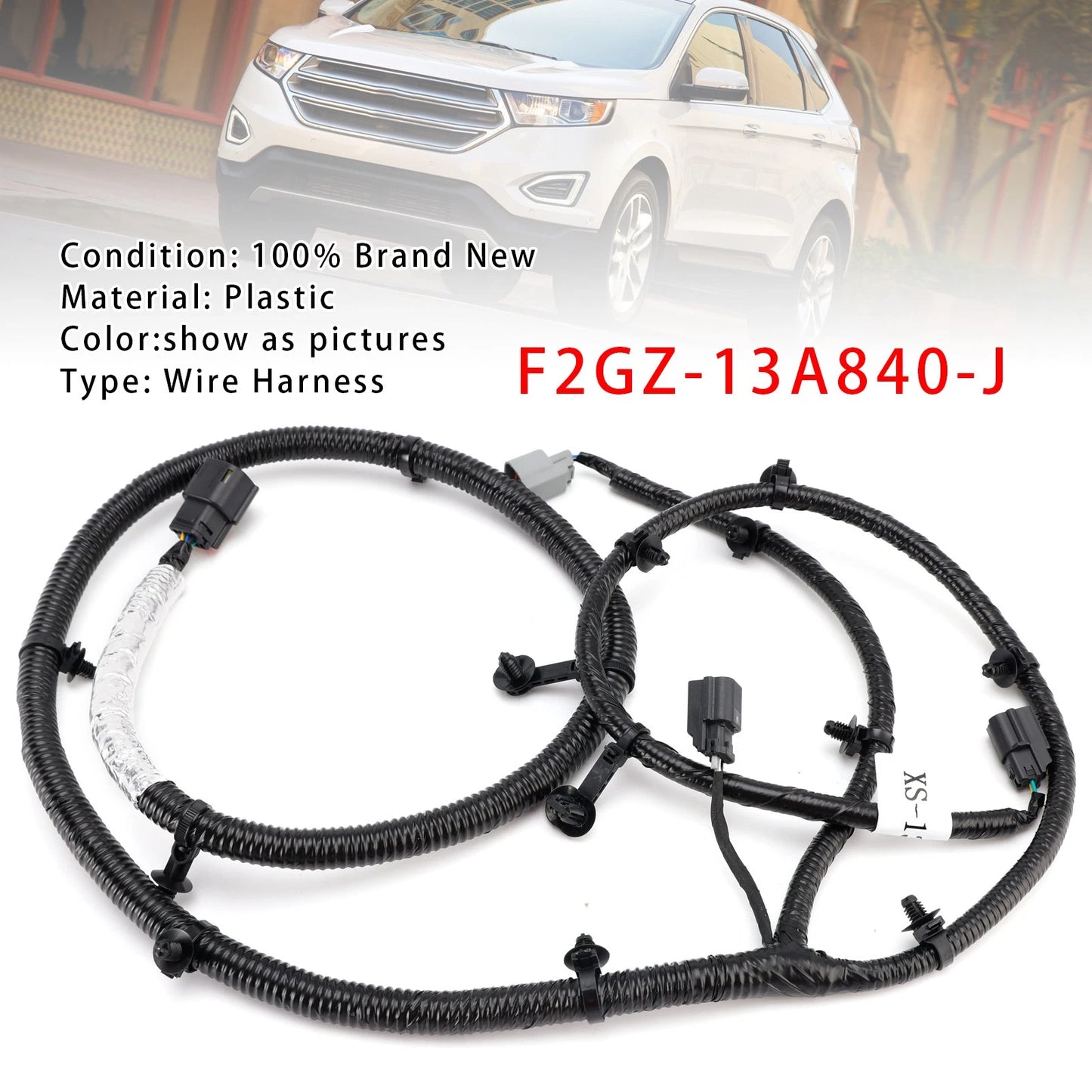 Wire Harness F2GZ-13A840-J for Ford Edge (2015–2018)