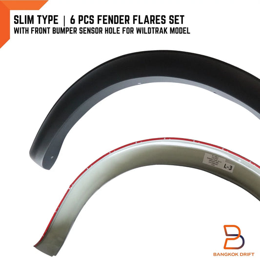 3" Front Sensor Fender Flares for Ford Ranger P703 Wildtrak (2022-2023)