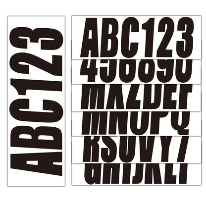 Set of 4 Custom 3" Boat Registration Numbers & Letters Stickers