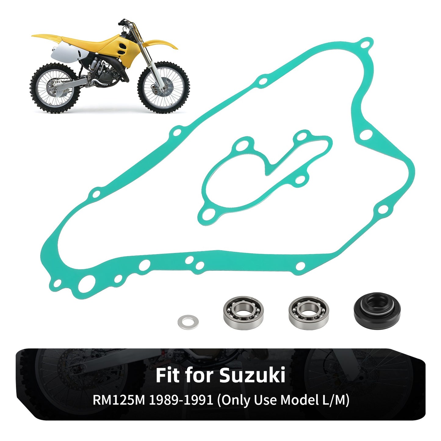 Water Pump Rebuild Kit for Suzuki RM125M (1989–1991)