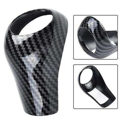 Gear Shift Knob Cover for Vehicle ABS Black Decor