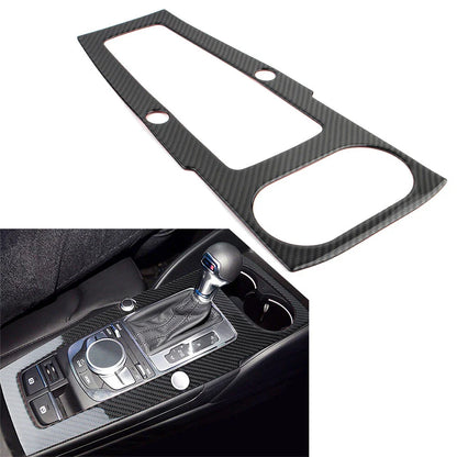 Carbon Fiber Center Console Gear Shift Panel Cover for Audi A3 (2014-2019)