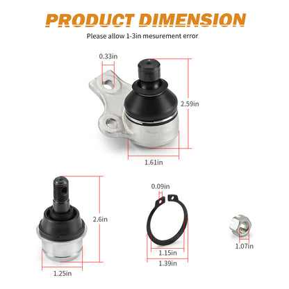Upper & Lower Arm Ball Joint Kit for Can-Am Outlander 650/800 (2006–2012)
