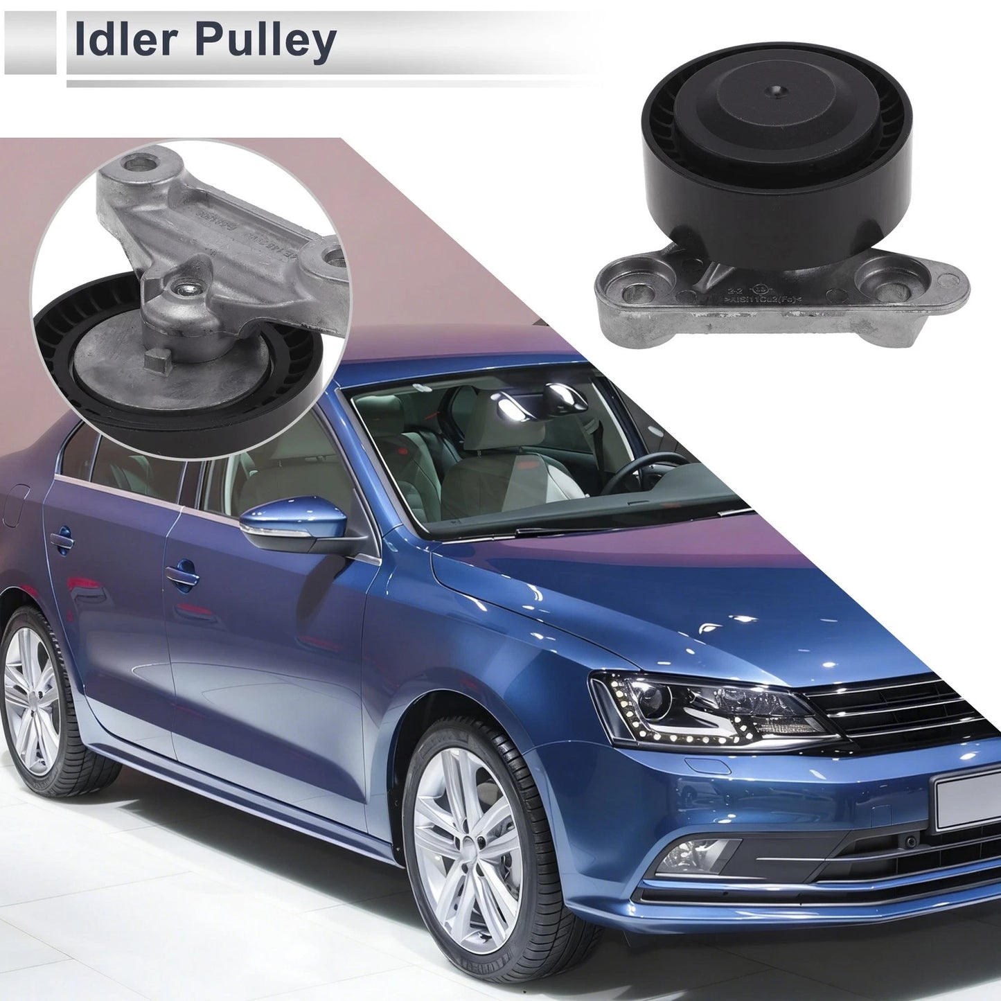 Drive Belt Idler Pulley for Skoda Citigo (2012–2020) No. 04E145299AD