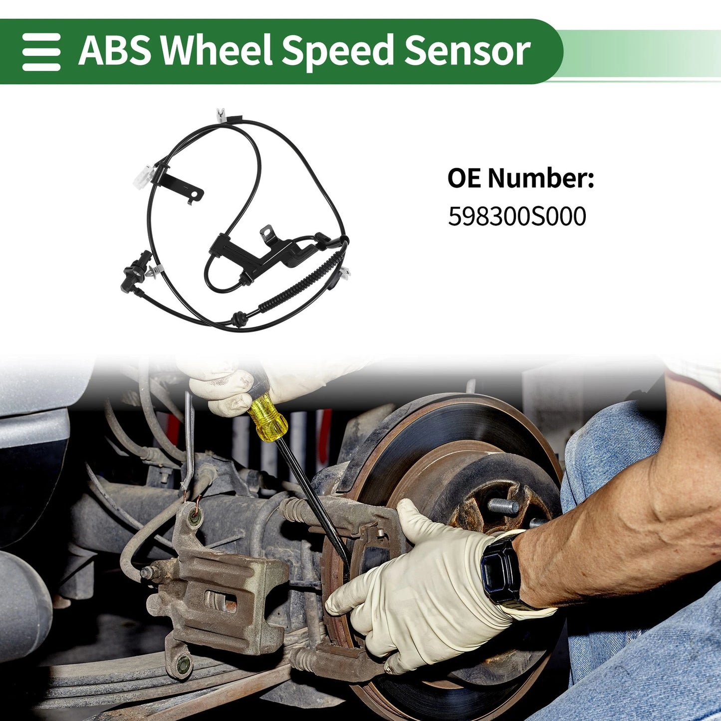 ABS Wheel Speed Sensor No. 598300S000 for Kia Cerato (2010–2018)