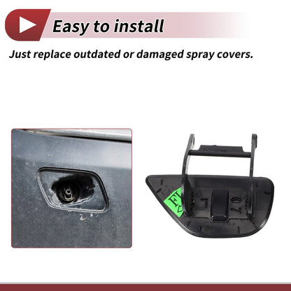 Front Left Washer Nozzle Cover Cap for BMW 535i GT (2010-2017) Gray