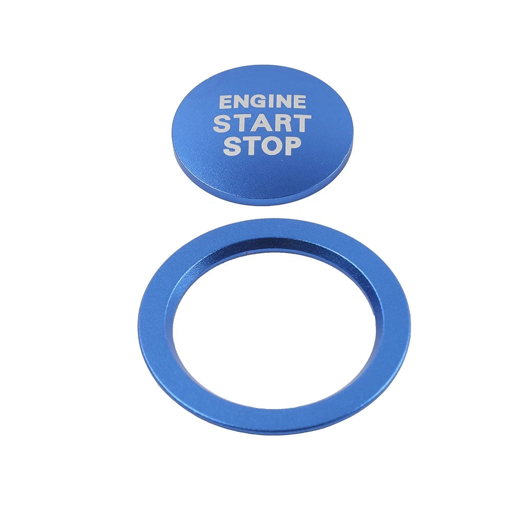 Push Button Cover Ring for Toyota Tacoma Yaris Prius RAV4 (2016–2023) Blue