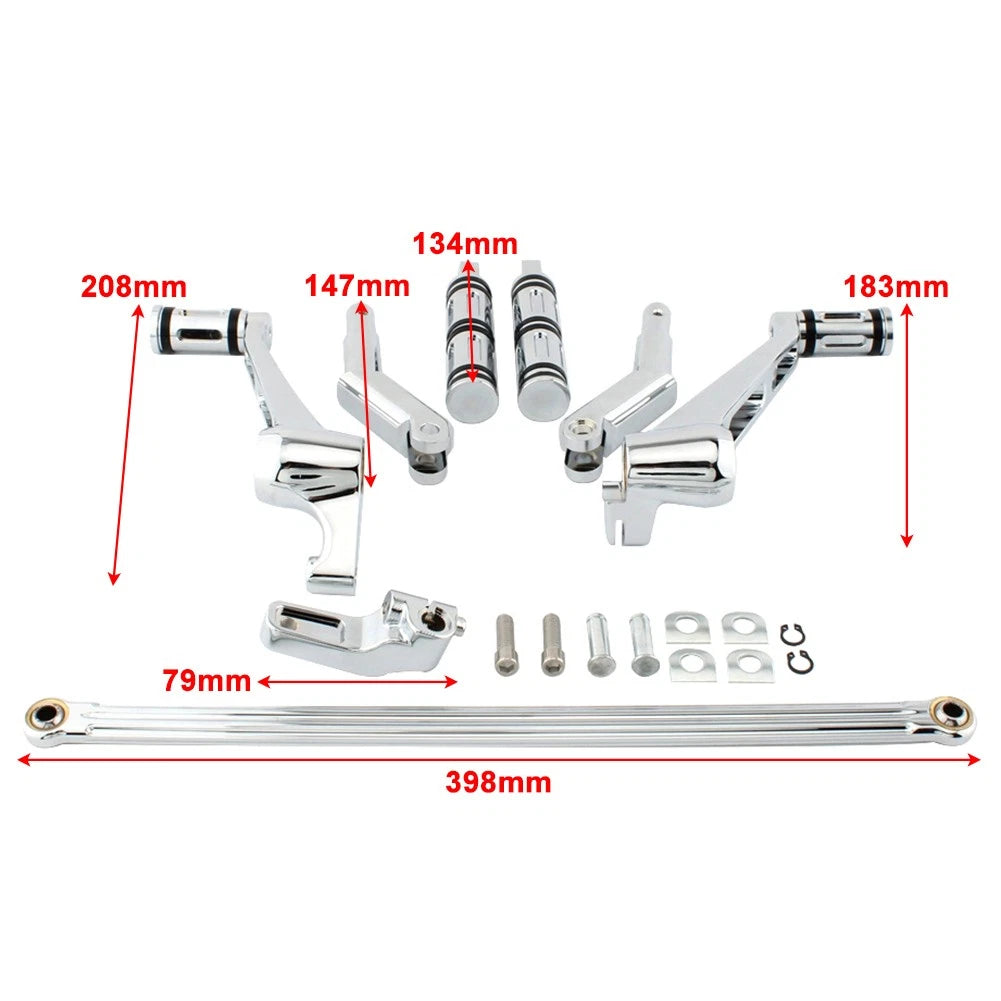 Footrest Pedal Bracket Set for Harley V-Rod Muscle (2002–2017) VRSC Special